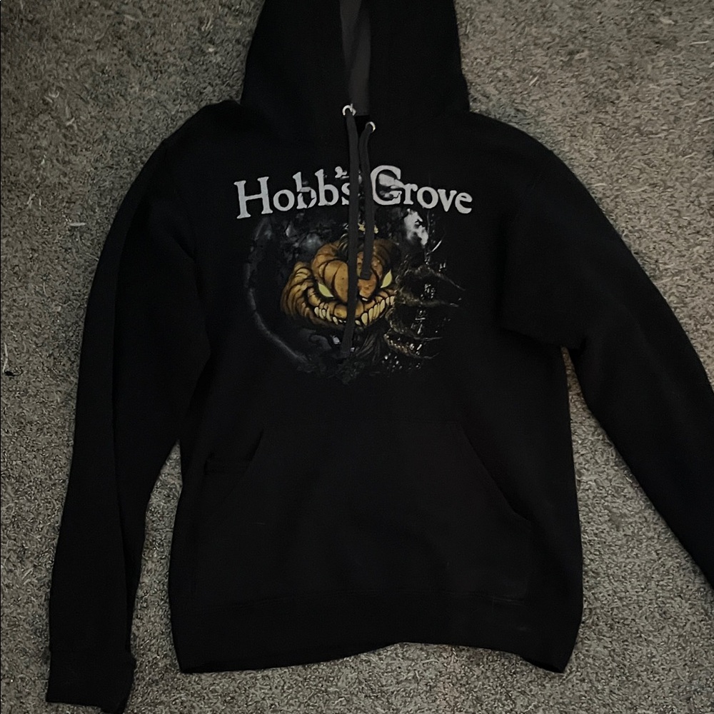 Fruit of the Loom Black Hoodie with Graphic Design